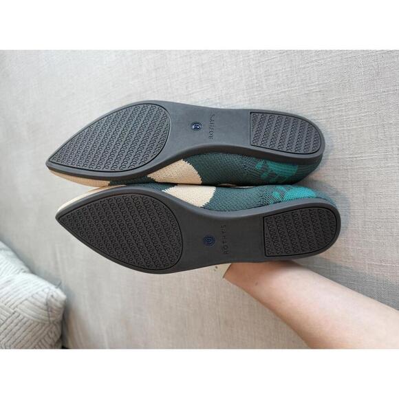 Rothy’s The Point Flats Moroccan Green Size 8.5 - Picture 8 of 8